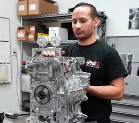 IAG Engine Builder — Mason at the bench